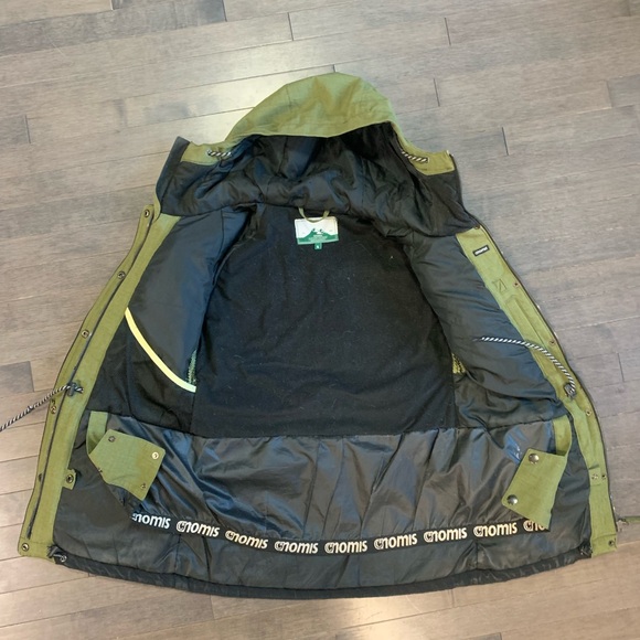 Women’s S Green and Black Nomis Zip Up Jacket w/ Zipper Flaws - Picture 7 of 9